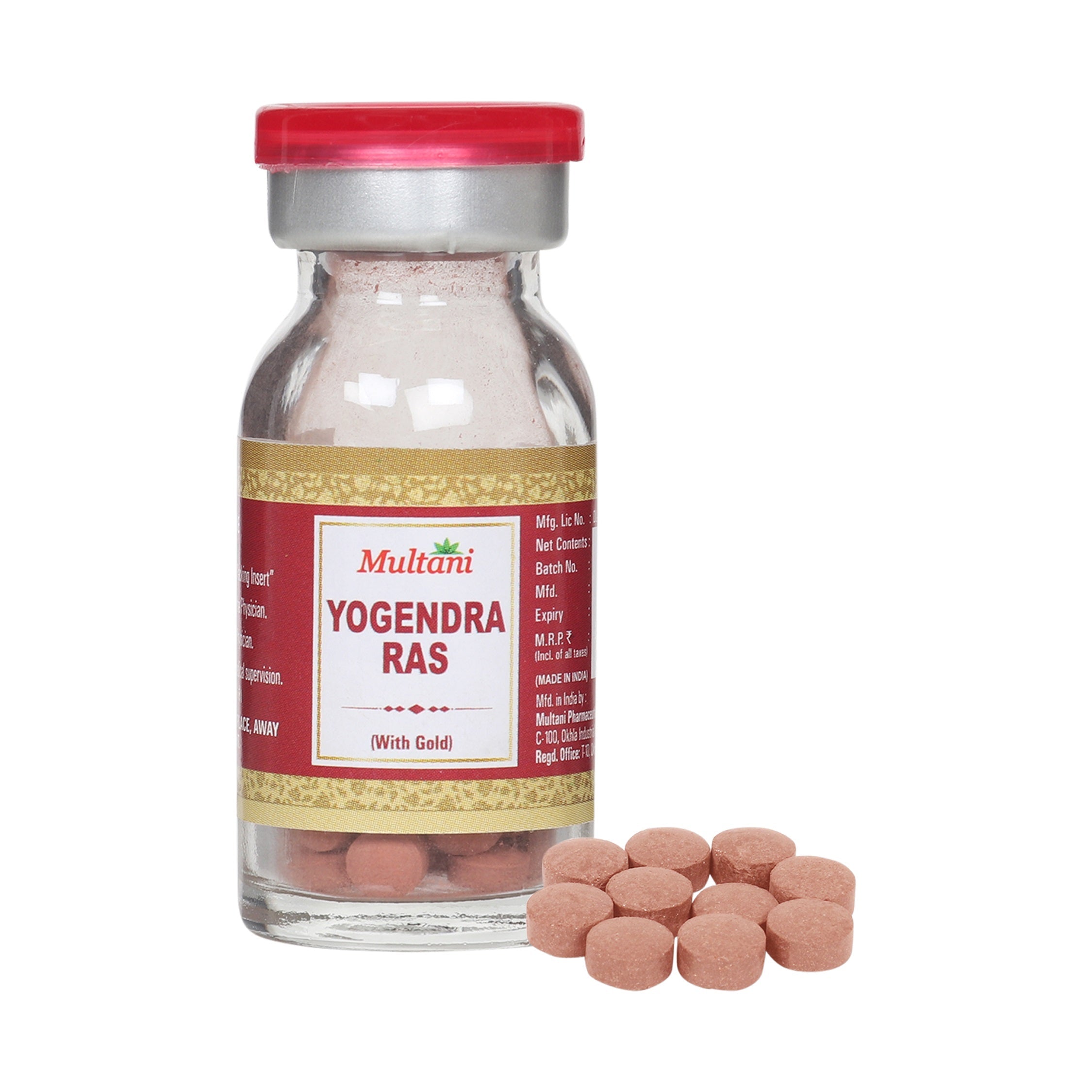 Multani Yogendra Ras With Gold - 10 tabs - DesiPick