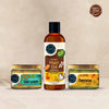 Kaira Dry Hair Growth & Conditioning Combo (Scalp and Hair Oil + Powder Foam Hair Wash + Moisturizing Henna)