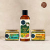 Kaira Dry Hair Conditioning Combo (Vit-C Rich Hair Oil + Powder Foam Hair Wash + Moisturizing Henna)