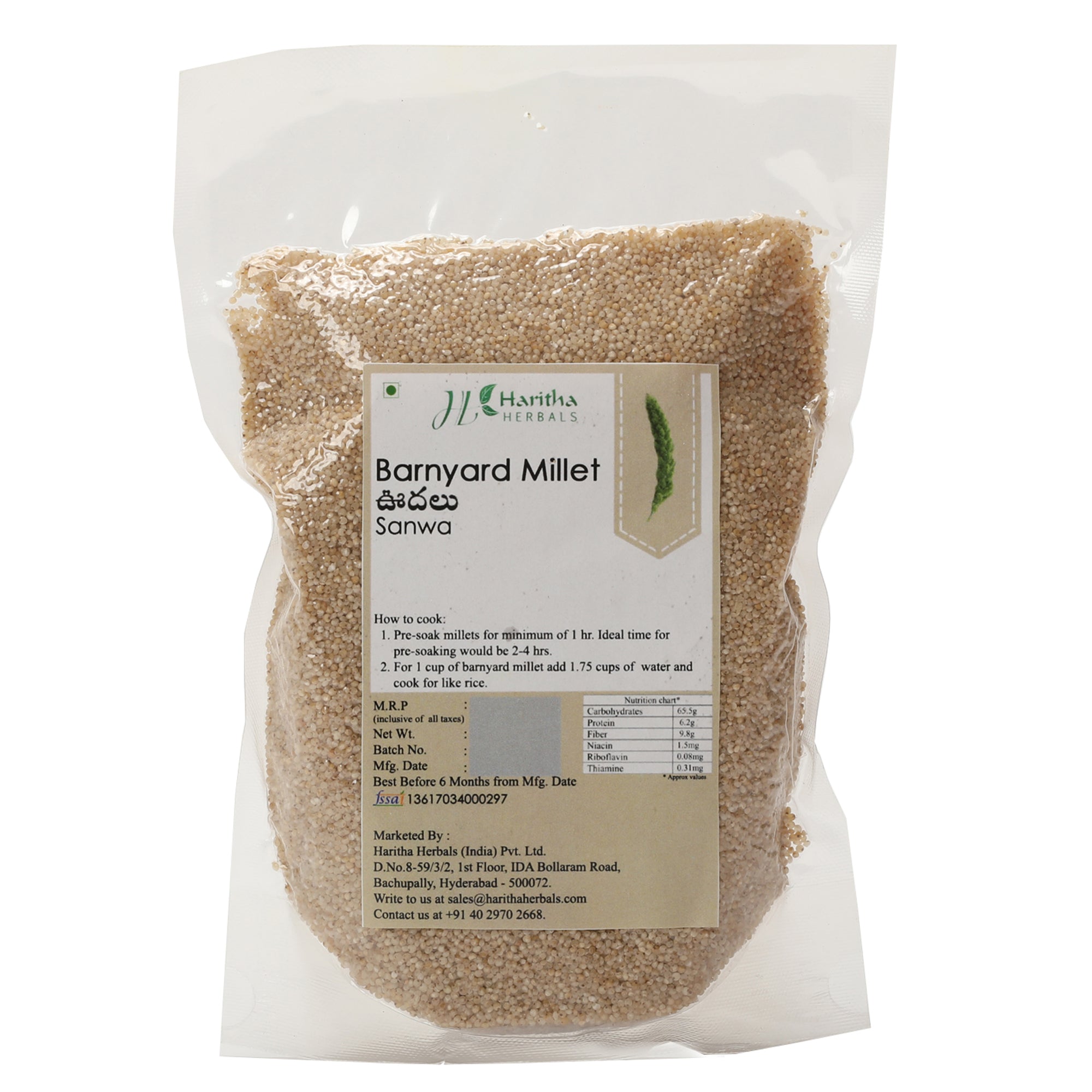 Haritha Herbals Barnyard Millet - 1 kg