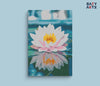 Eazy Arts White Lotus Reflection Flower Paint By Numbers kit