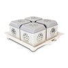 Nayasa Florentine Plastic Dry Fruit Set, Set of 4