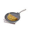 Asai Ceramic Non Stick Dosa Tawa 28cm with Silicone Spatula - Green