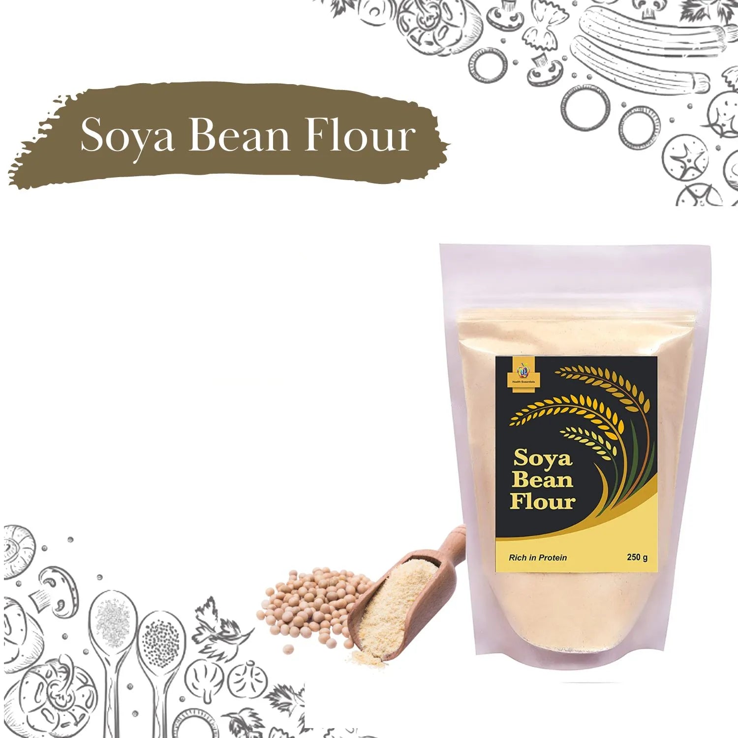 Jioo Organics Soya Bean Flour - 250 gms