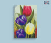 Eazy Arts Colorful Tulips Flowers Paint By Numbers kit
