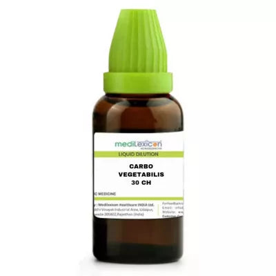 Medilexicon Carbo Vegetabilis Dilution 30 CH - 30 ml - DesiPick