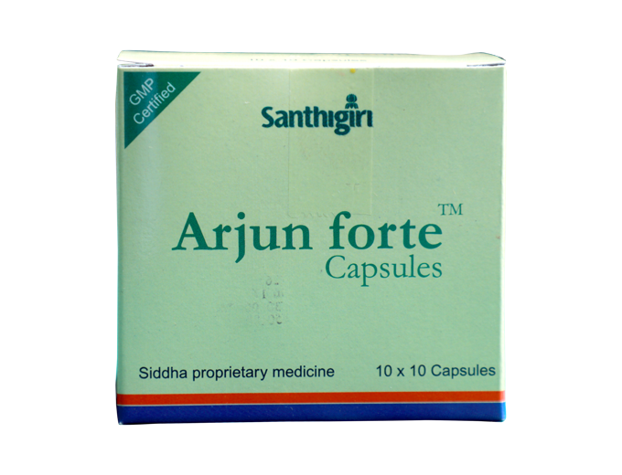Santhigiri Arjun Forte Capsules - 100 Caps - DesiPick