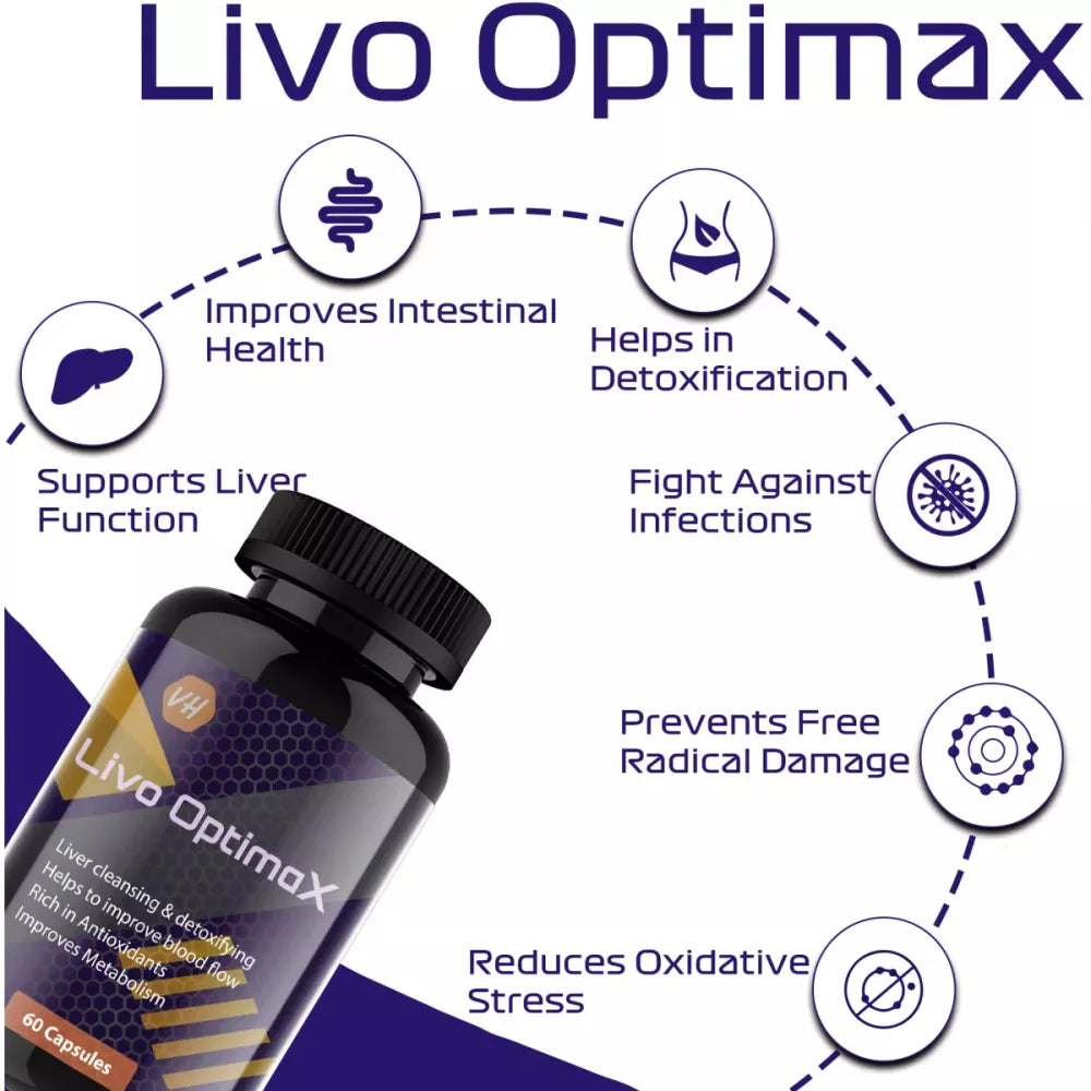 Vitaminhaat Livo Optimax Capsules - 60 caps - DesiPick