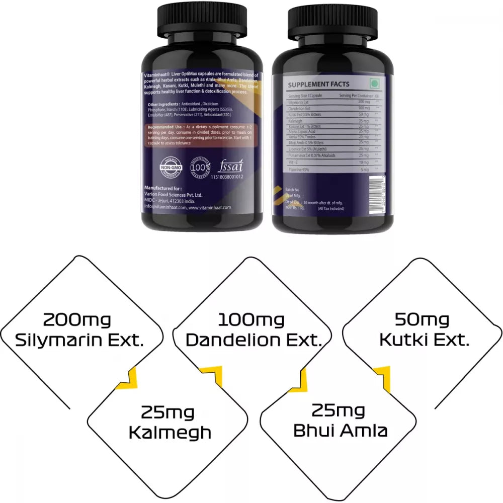 Vitaminhaat Livo Optimax Capsules - 60 caps - DesiPick