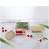 USHA SHRIRAM Borosilicate Food Container + Insulated Steel Bottle | Bamboo Lid | Microwave Safe