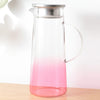 UMAI Premium Borosilicate Glass Jug 970ml Pink SS Lid LP065-PNK