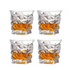 UMAI Whiskey Glasses Set of 4 (280ml) | Lead Free | Elegant Design | Transparent
