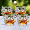 UMAI Whiskey Glasses Set of 4 (240ml) | Lead Free | Heavy Bottom | Transparent