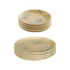 Ellementry Fiore Ceramic Dinner and Side Plate Combo Set of 8 4 of Each Dishwasher Safe Food Grade