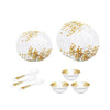 Melamine Dinner Set Pack of 12 Durable Stylish 12 Plates Floral Design Orange White