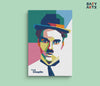 Eazy Arts Charlie Chaplin Abstract Paint By Numbers kit