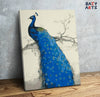 Eazy Arts Peacock Elegant Bird Canvas Poster Paint by Numbers Kit