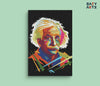 Eazy Arts Albert Einstein Colorful Paint By Numbers kit