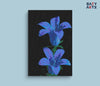 Eazy Arts Blue Gentiana Scabra Flower Paint By Numbers kit