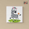Eazy Arts Zebra and Butterfly Paint By Numbers Kit For Kids