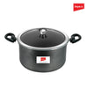 Impex IBP8 8L Non-Stick Biryani Pot with RIB Granite Coating Induction Friendly Aluminium