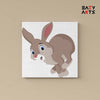 Eazy Arts Brown Rabbit Running PBN Kit For Kids