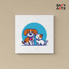 Eazy Arts Dog Cat Friends PBN Kit For Kids