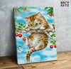 Eazy Arts Kitten Hanging On a Tree Paint by Numbers Kit