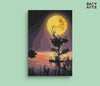 Eazy Arts Yellow Moon Paint By Numbers kit