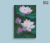Eazy Arts Beautiful Pink and Yellow Lotus Paint By Numbers kit