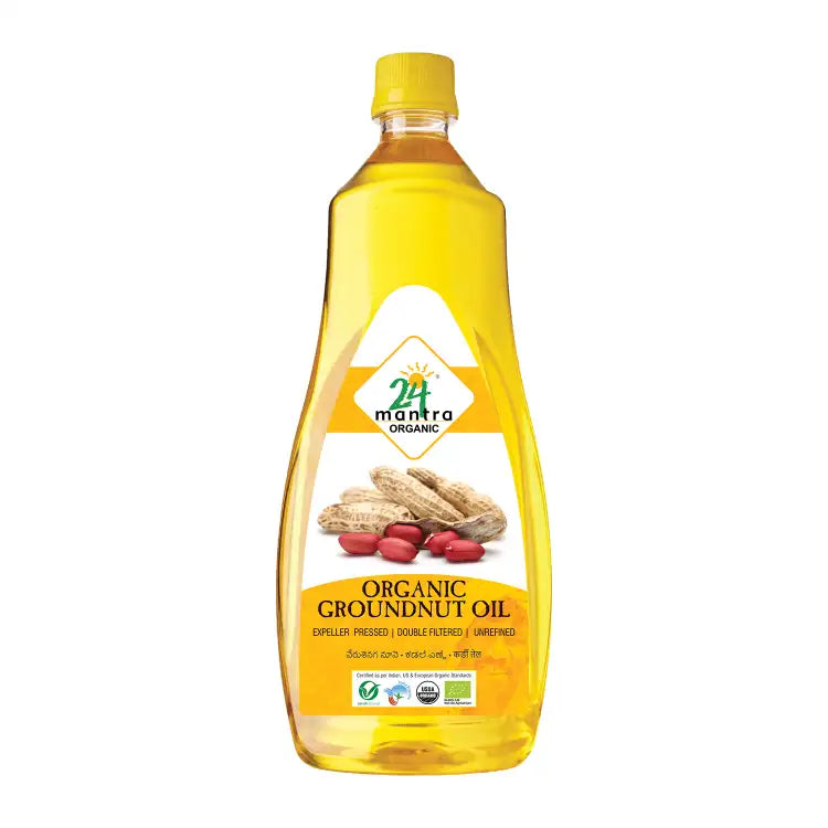 24 Mantra Organic Groundnut Oil - 1L