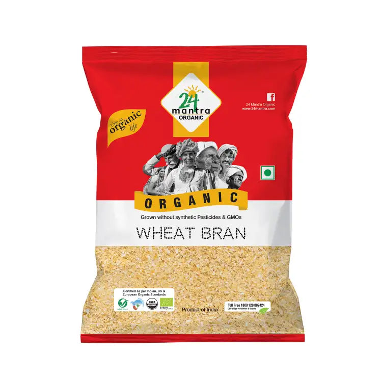 24Mantra Organic Wheat Bran - 500 gms