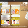 Luster Cosmetics Lacto Facial Kit | Massage Cream & Massage Gel & Facial Scrub & Face Pack ‚Äì 4x500ml