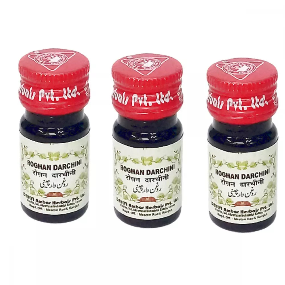 Dehlvi Ambar Roghan Darchini - 10 ml (Pack of 3) - DesiPick