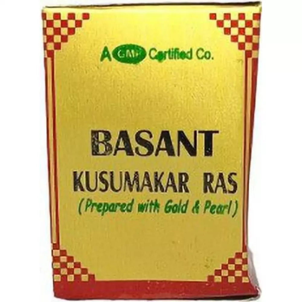 Dehlvi Ambar Basant Kusumakar Ras (Gold) - 25 Tabs - DesiPick