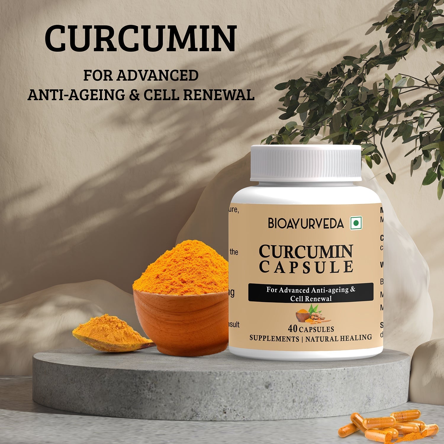 Bio Ayurveda Curcumin Capsules - DesiPick