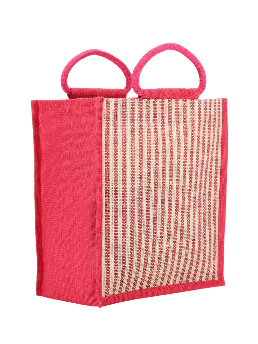 Jute Cottage Jute Stripe Lunch Bag