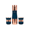Artarium Hammered Copper Bottle with Copper Cups Gift Set