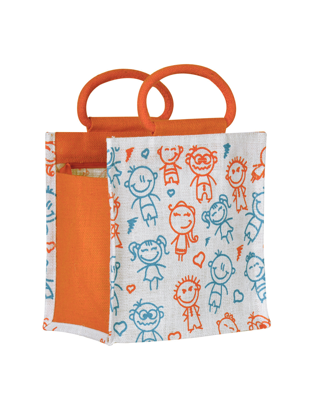 Jute Cottage Children Print Zipper Lunch