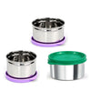 Signoraware Mini Fresh Steel Container Set of 3