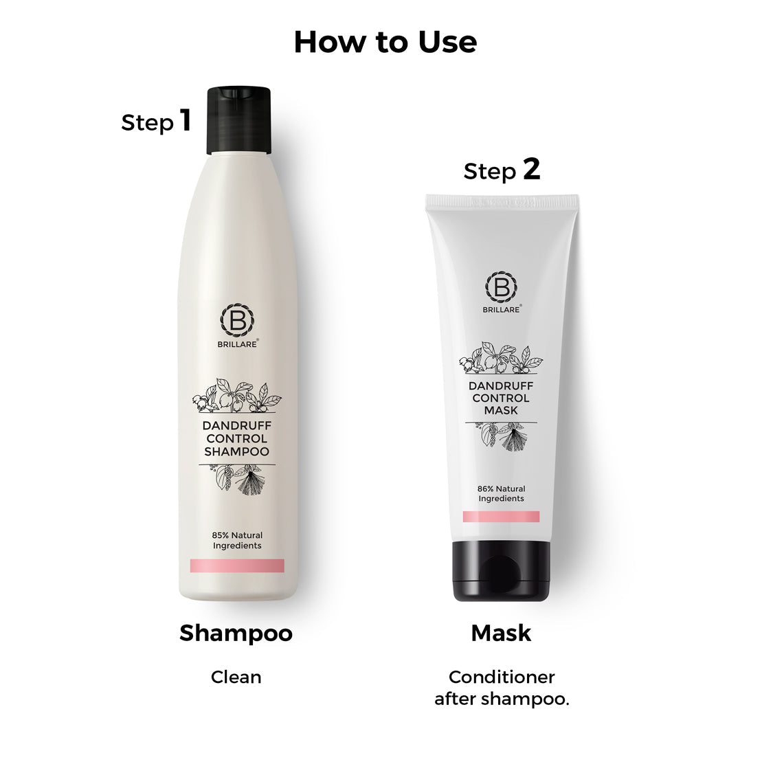 Brillare Dandruff Control Shampoo & Conditioner Combo - DesiPick