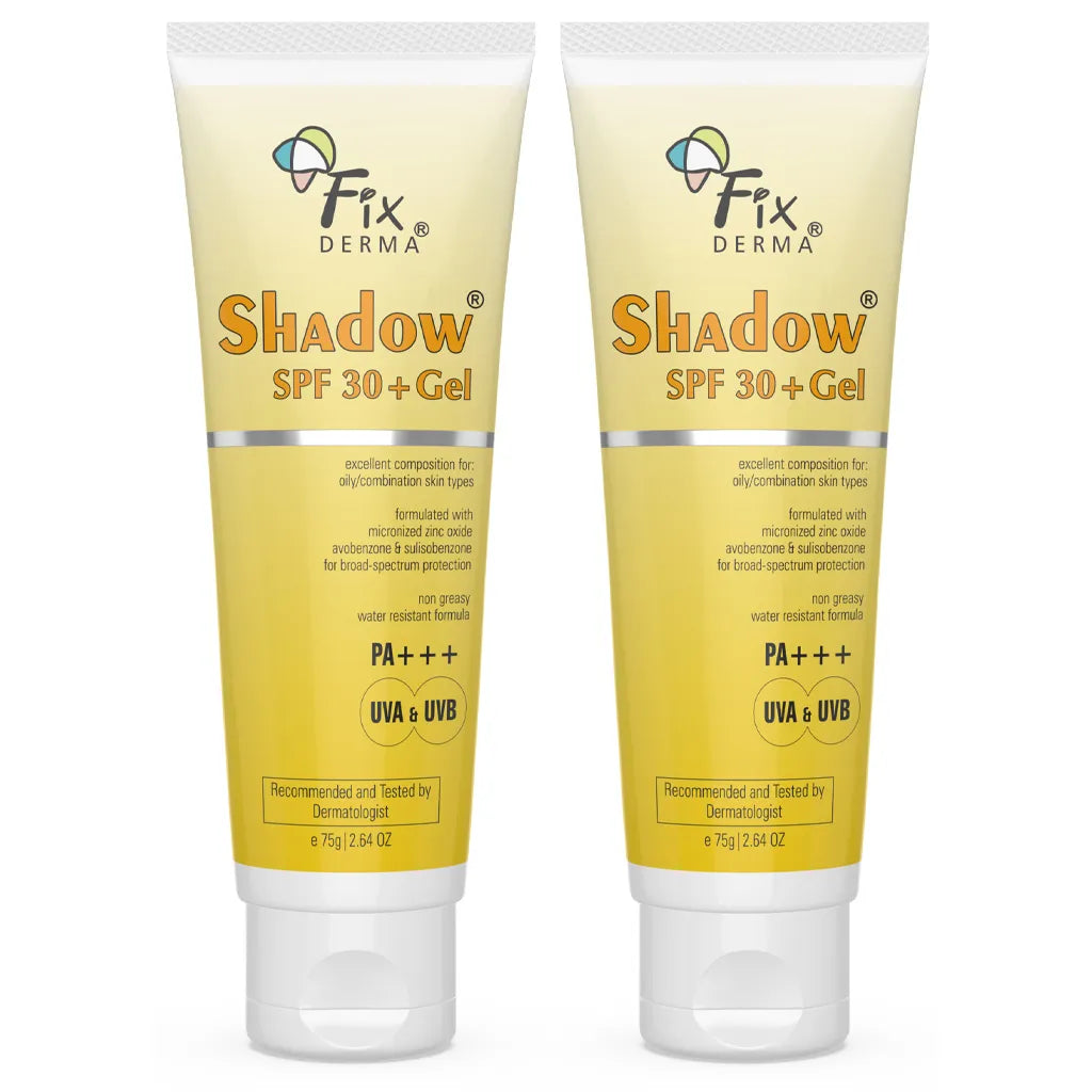 Fixderma Shadow SunScreen Gel SPF 30+ - 75 gms(Pack of 2) - DesiPick