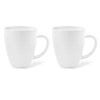 Larah by Borosil 2 Pcs Tea/coffee Orbit White Opalware Mug | 390 Ml Each