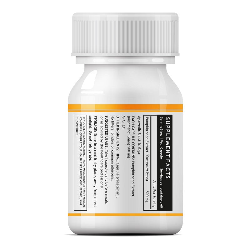 INLIFE Pumpkin Seed Extract Supplement 500 mg - 60 tabs