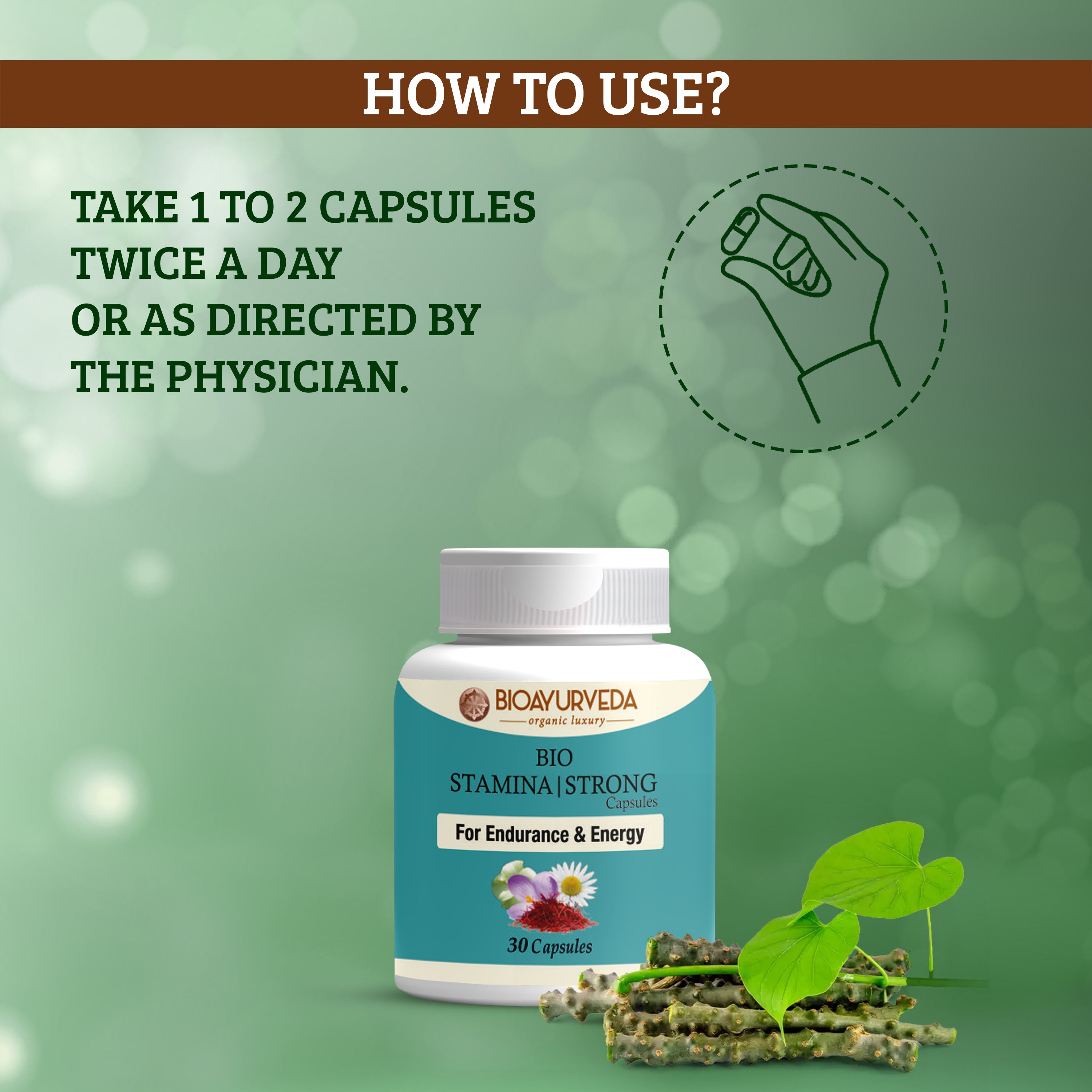 Bio Ayurveda Stamina Strong Capsule - DesiPick