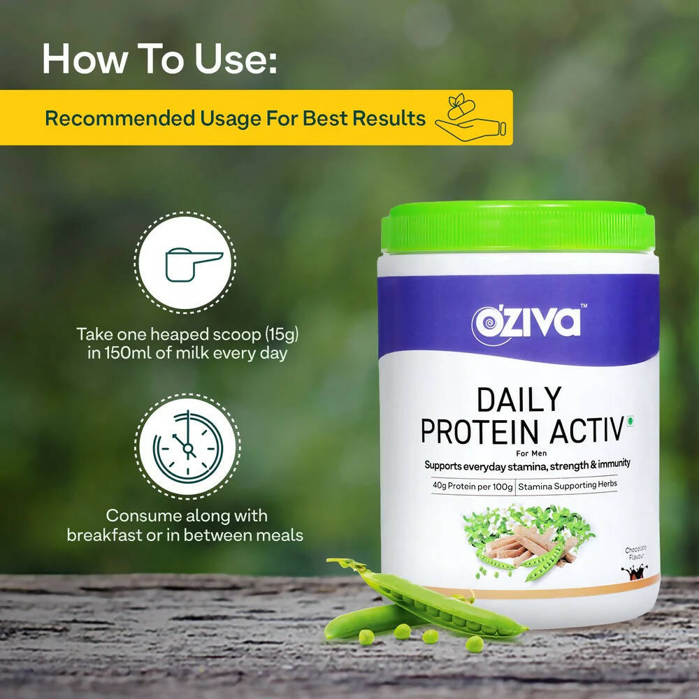 OZiva Daily Protein Activ for Men - 300 gms