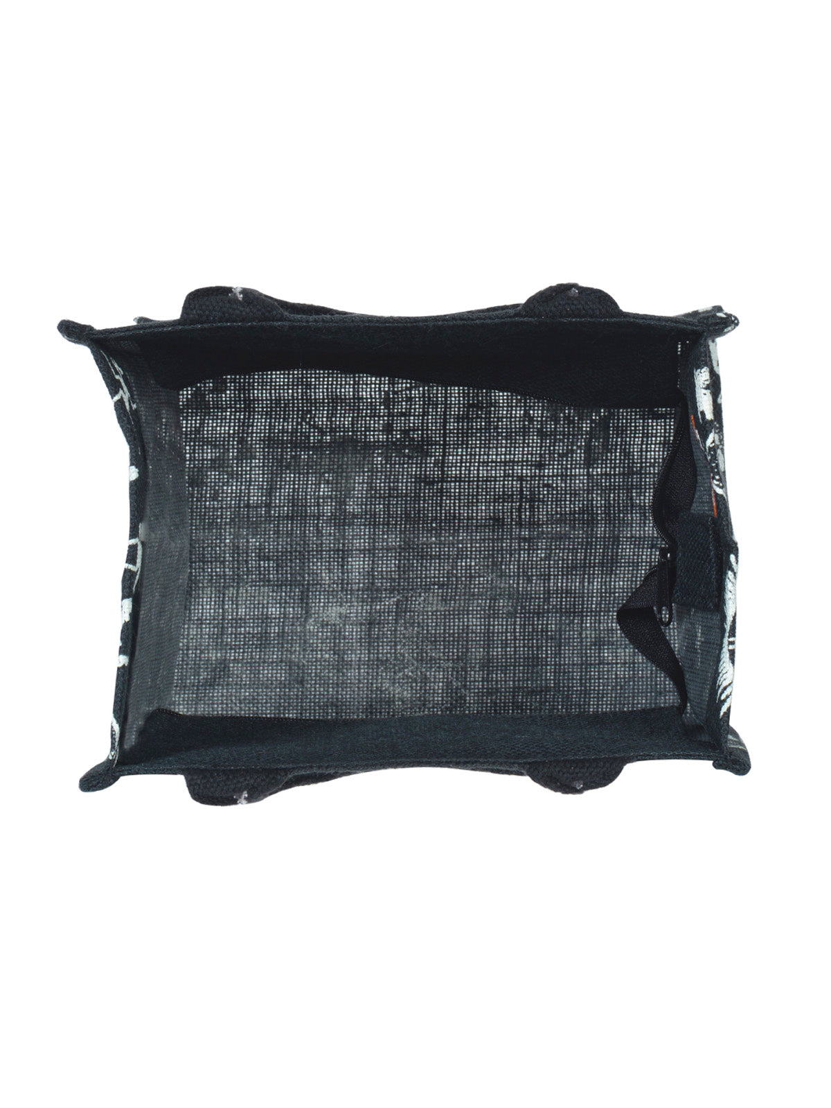 Jute Cottage Zipper Warli Bag Zipper Lunch