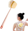 KLIMET 2-in-1 Silicone Body Bathing Brush with Long Handle