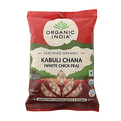 Organic India Kabuli Chana (White Chick Pea) - 500 gms