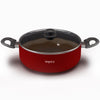 Impex ISP-2411 Aluminium Non-Stick Sauce Pan Red Induction Base